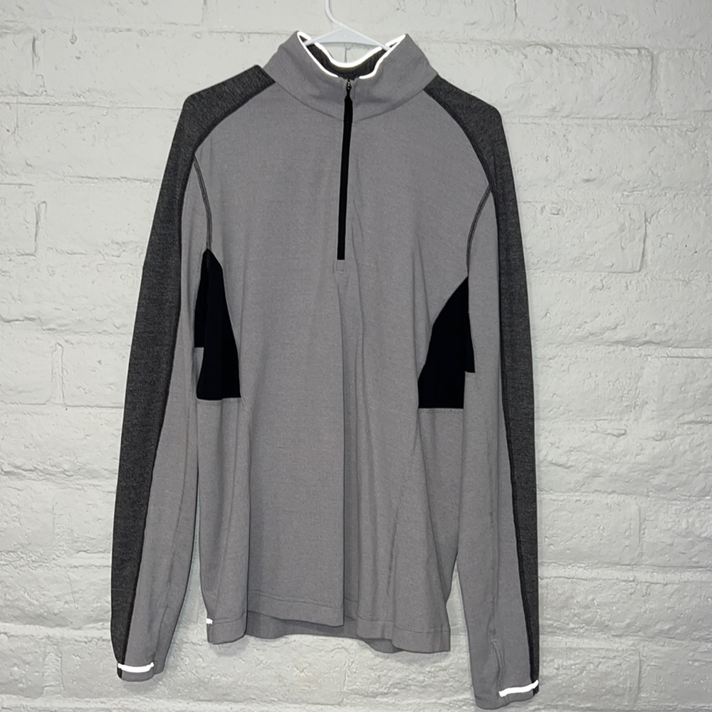 Lululemon Men’s half zip, Gray/Black, XL